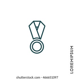 Web line icon. Medal