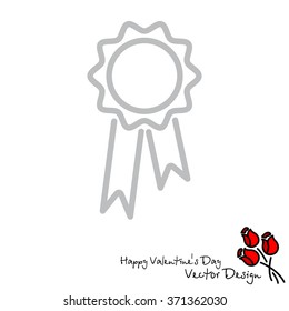 Web line icon. Medal for animals, Medal winner