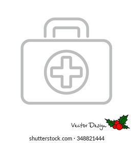 Web line icon. Medical case.