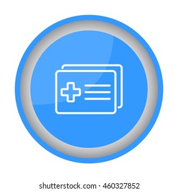 Web line icon. Medical forms, medical certificate