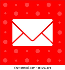 Web line icon. Message, closed envelope