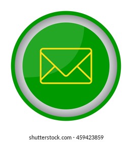 Web line icon. Message, closed envelope