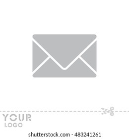 Web line icon. Message, closed envelope