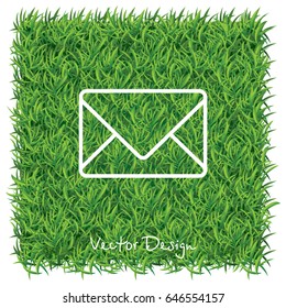 Web line icon. Message, closed envelope