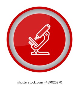 Web line icon. Microscope