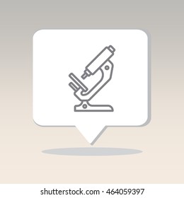 Web line icon. Microscope