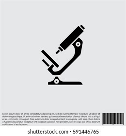 Web line icon. Microscope