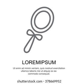 Web line icon. Mirror