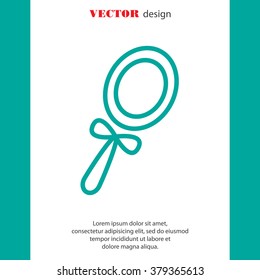 Web line icon. Mirror