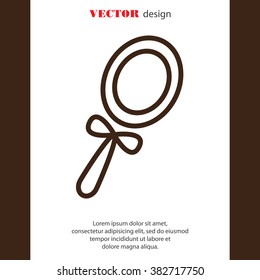 Web line icon. Mirror