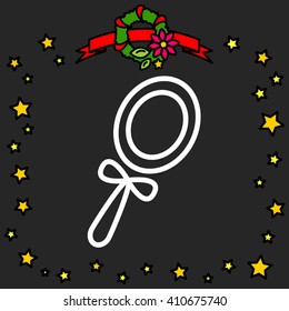Web line icon. Mirror