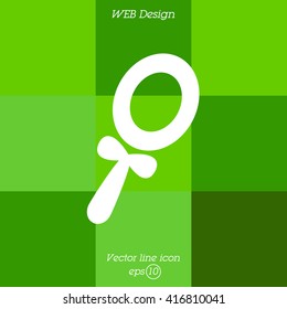 Web line icon. Mirror
