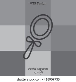 Web line icon. Mirror
