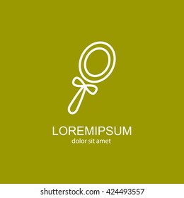 Web line icon. Mirror
