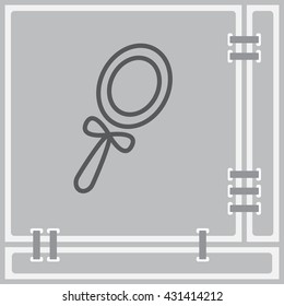 Web line icon. Mirror