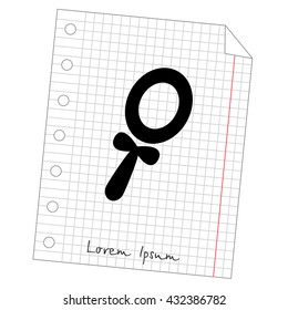 Web line icon. Mirror