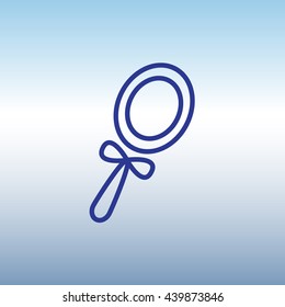Web line icon. Mirror