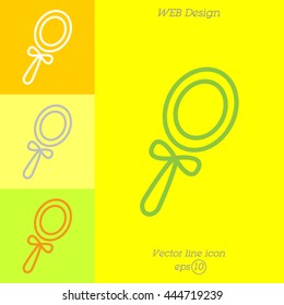 Web line icon. Mirror