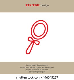 Web line icon. Mirror