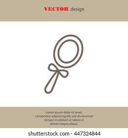 Web line icon. Mirror