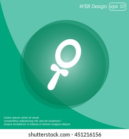Web line icon. Mirror