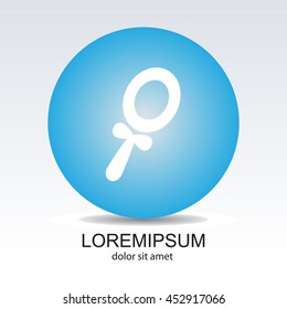 Web line icon. Mirror