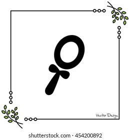 Web line icon. Mirror