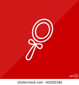 Web line icon. Mirror