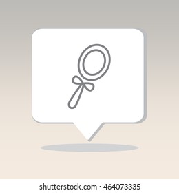 Web line icon. Mirror