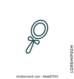 Web line icon. Mirror