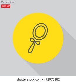 Web line icon. Mirror