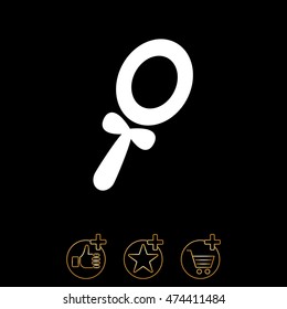 Web line icon. Mirror