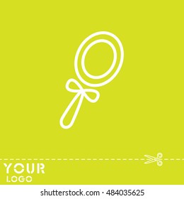 Web line icon. Mirror