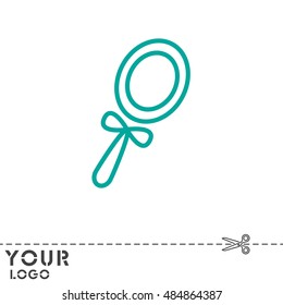 Web line icon. Mirror