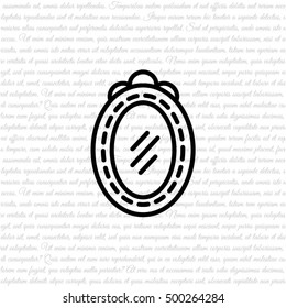 Web line icon. Mirror.