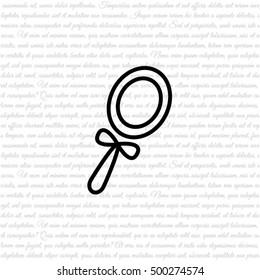 Web line icon. Mirror