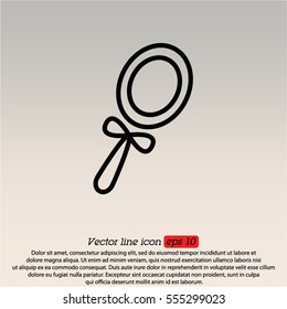 Web line icon. Mirror