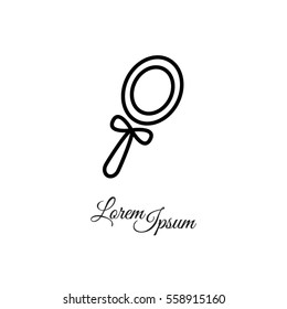 Web line icon. Mirror