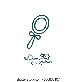 Web line icon. Mirror