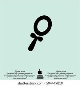 Web line icon. Mirror