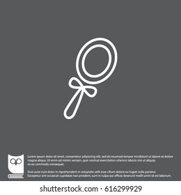 Web line icon. Mirror