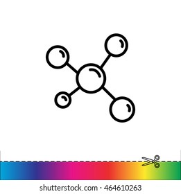 Web line icon. Molecule