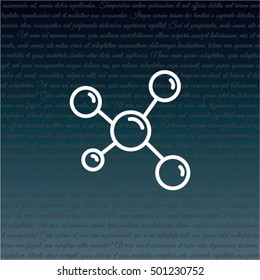 Web line icon. Molecule