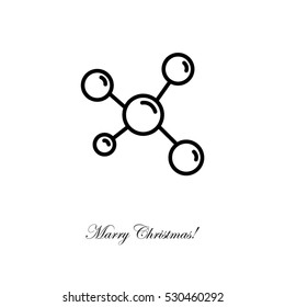 Web line icon. Molecule