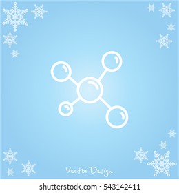 Web line icon. Molecule