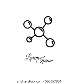 Web line icon. Molecule