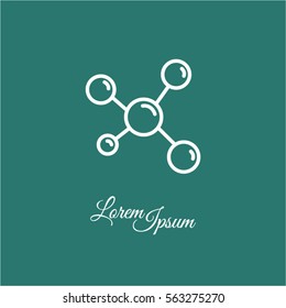 Web line icon. Molecule
