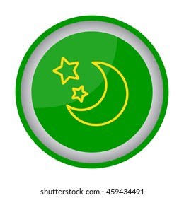 Web line icon. Moon and Stars
