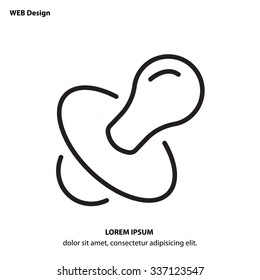 Web line icon - Nipple