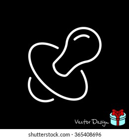 Web line icon. Nipple